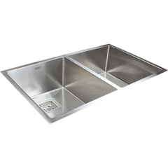 835x505mm Handmade 1.5mm Stainless Steel Undermount / Topmount Kitchen Sink with Square Waste