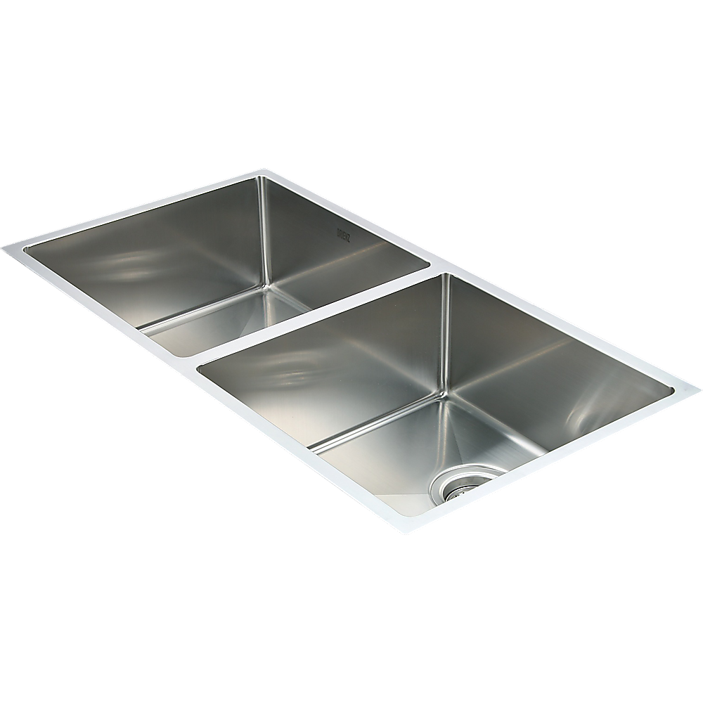 865x440mm Handmade Stainless Steel Undermount / Topmount Kitchen Sink with Waste