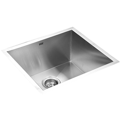 510x450mm Handmade Stainless Steel Undermount / Topmount Kitchen Laundry Sink with Waste