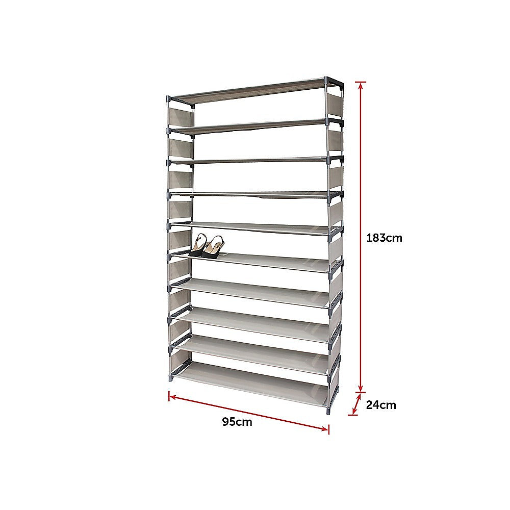 50 Pairs 10 Tiers Shoe Rack