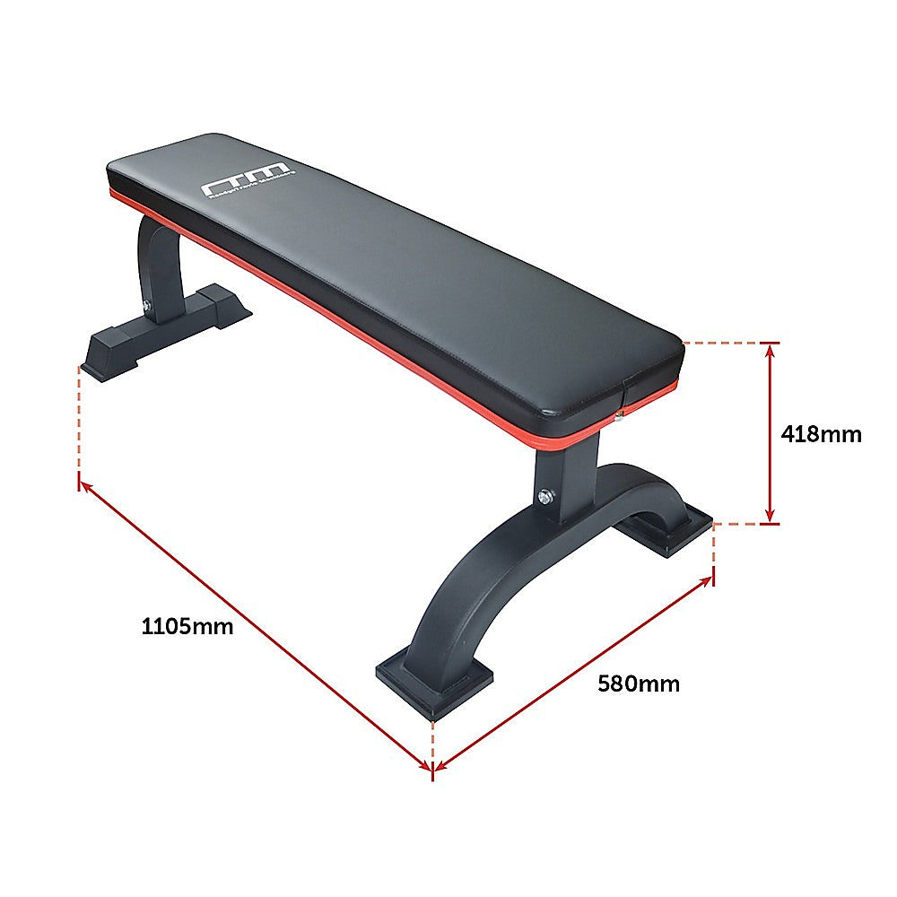 Commercial Flat Weight Lifting Bench