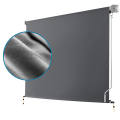 Retractable Straight Drop Roll Down Awning Garden Patio Screen 3.0X2.5M