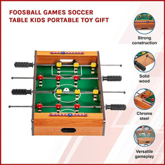 Foosball Games Soccer Table Kids Portable Toy Gift