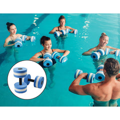 2x Water Aerobics Dumbbell EVA Aquatic Barbell Aqua Fitness