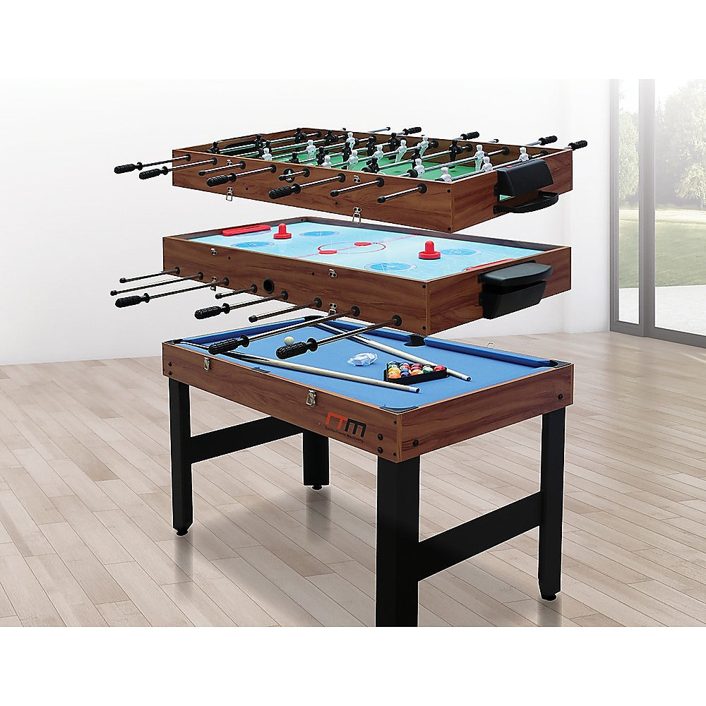 4FT 3-in-1 Games Foosball Soccer Hockey Pool Table