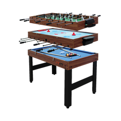 4FT 3-in-1 Games Foosball Soccer Hockey Pool Table