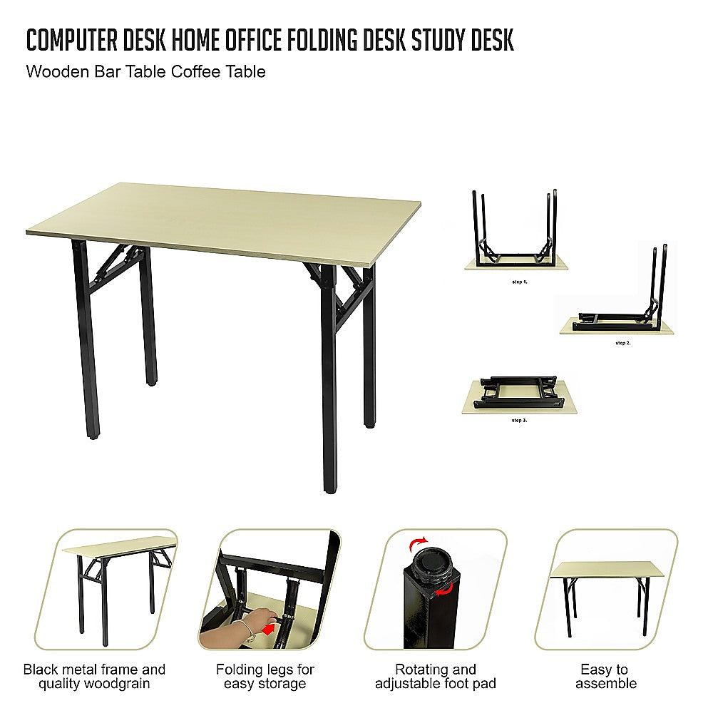 Computer Desk Home Office Folding Desk Study Desk Wooden Bar Table Coffee Table