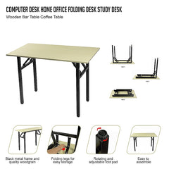 Computer Desk Home Office Folding Desk Study Desk Wooden Bar Table Coffee Table