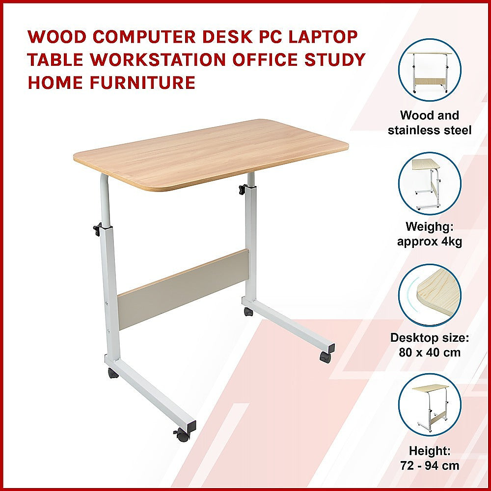 Wood Computer Desk PC Laptop Table Workstation Office Study Home Furniture