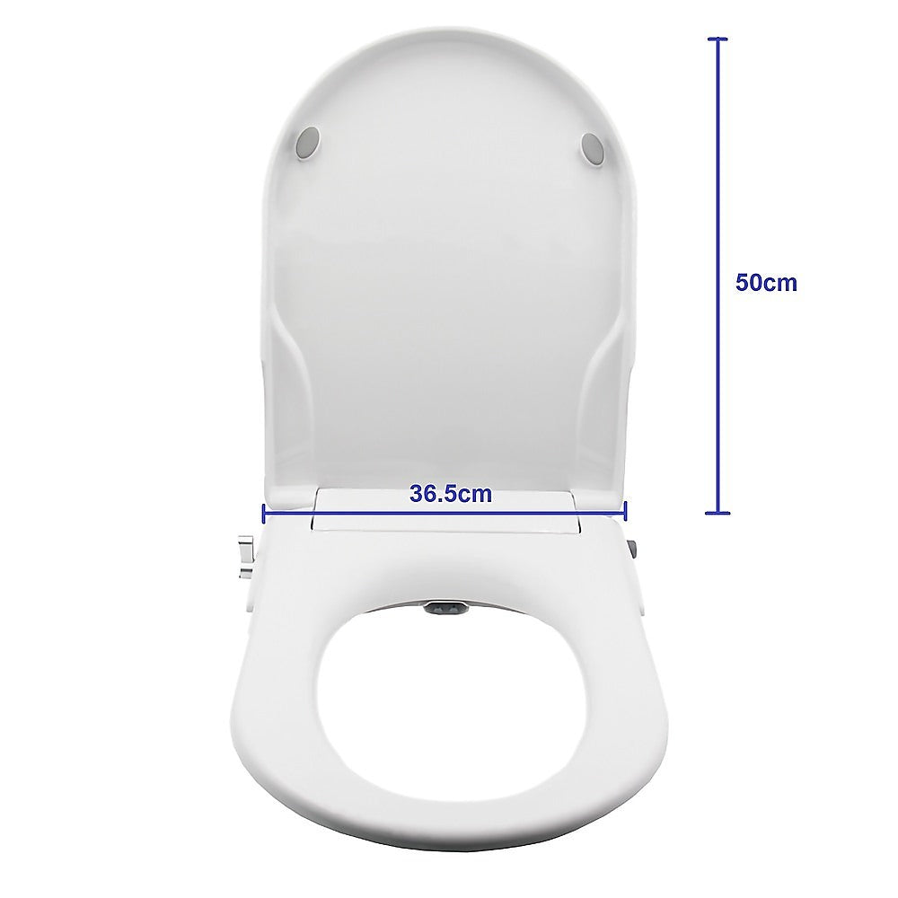 Non Electric Bidet Toilet Seat W/ Cover Bathroom Washlet Spray Water Wash