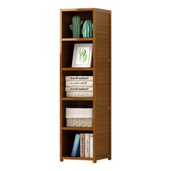 Bamboo Shelf Bookcase Display Storage Rack Stand Livingroom Bedroom