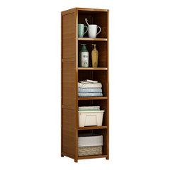 Bamboo Shelf Bookcase Display Storage Rack Stand Livingroom Bedroom