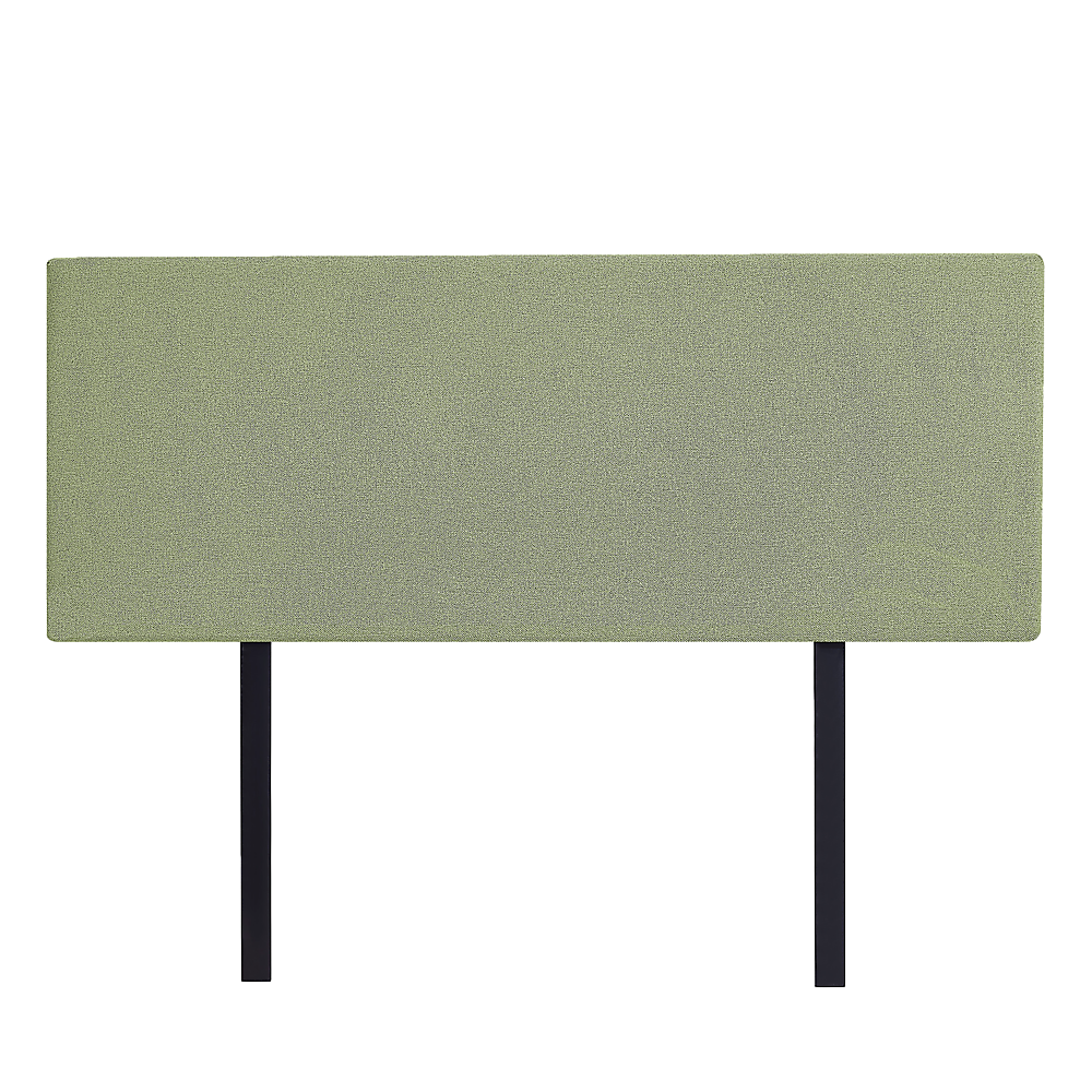Linen Fabric Double Bed Deluxe Headboard Bedhead - Olive Green