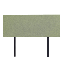 Linen Fabric Double Bed Deluxe Headboard Bedhead - Olive Green