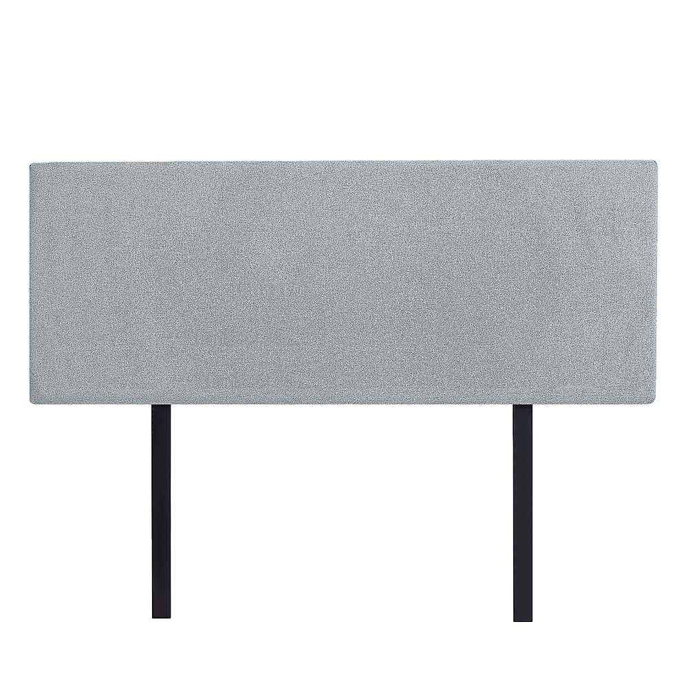 Linen Fabric Double Bed Deluxe Headboard Bedhead - Stone Grey