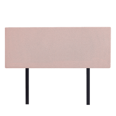 Linen Fabric Queen Bed Deluxe Headboard Bedhead - Pale Pink