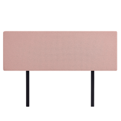Linen Fabric King Bed Deluxe Headboard Bedhead - Pale Pink