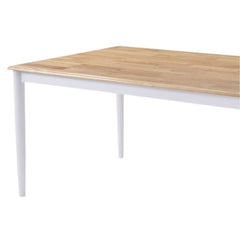 Lory 1.2m 4 seater dining table- Natural + White