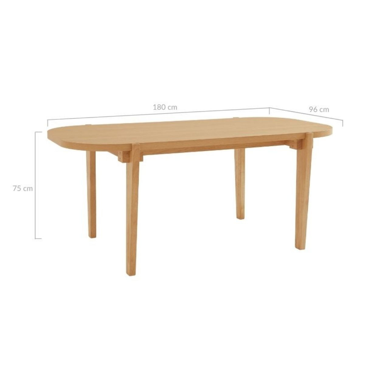 Bruno Rustic Farmhouse 6 Seater Dining Table