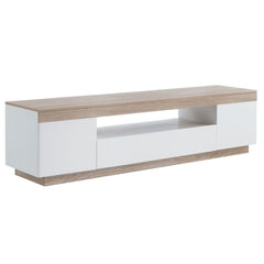 Ashley Coastal White Wooden TV Cabinet Entertainment Unit 180cm