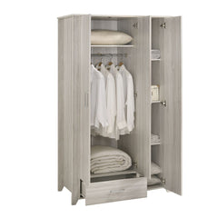 Large 3 Door Wardrobe Bedroom Storage Cabinet Closet