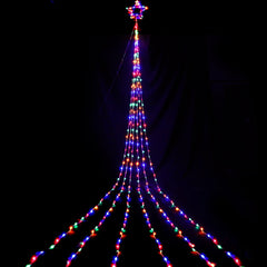 Jingle Jollys 5M Christmas Curtain Lights LED Motif Fairy String Light Outdoor