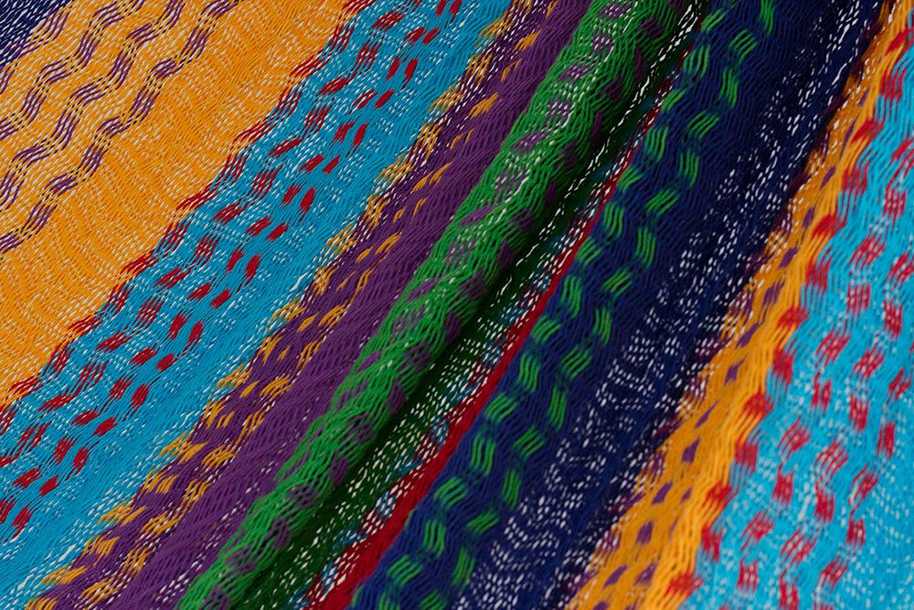Mayan Legacy Jumbo Size Cotton Mexican Hammock in Colorina Colour