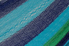 Mayan Legacy King Size Cotton Mexican Hammock in Oceanica Colour