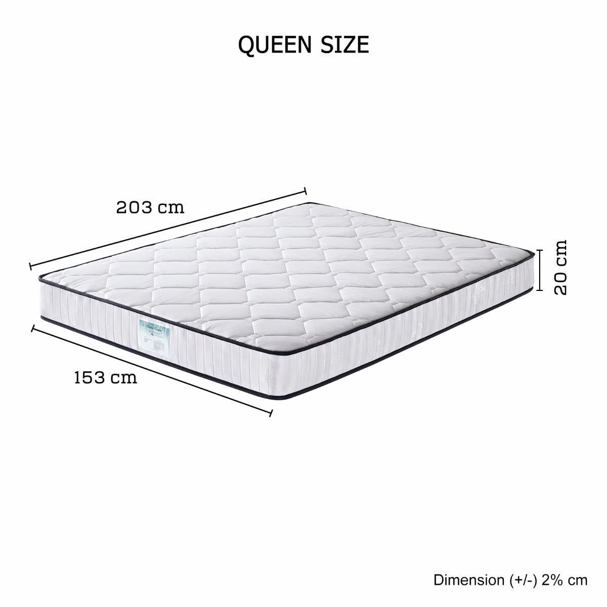 Queen Size Mattress in 6 turn Pocket Coil Spring and Foam Best value