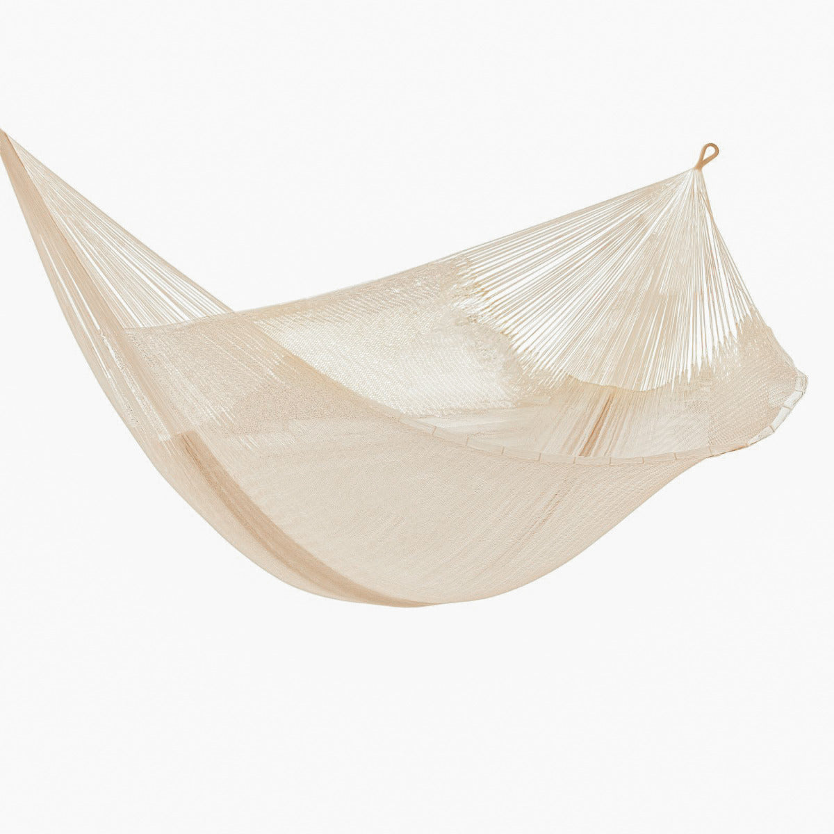 Mayan Legacy Jumbo Size Super Nylon Mexican Hammock in Cream Colour